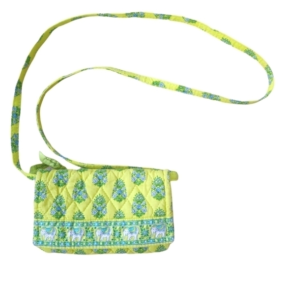 Vera Bradley Handbags - VERA Bradley Green Lime Quilted Crossbody